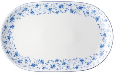 Arzberg Form 1382 Blaublüten Platte oval Coupe 32 cm 