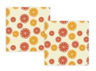 Beeswax Wraps Bienenwachstuch Zitrus 2-tlg. 