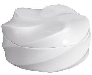 Meissen Dose Twist Weiß Ø 16,5 cm 