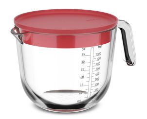 Mepal Glasmessbecher Chef It 1000 ml mit Deckel Coral 