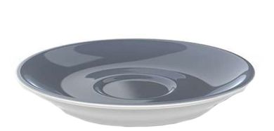 Dibbern Solid Color Grau Espresso Untertasse Classico 