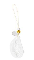 Räder Winterzauber Porzellanornament Kiefernzweig 6,5x3,7cm 