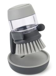 JosephJoseph Palm Scrub Bürste mit Geschirrspülmittel-Grau 