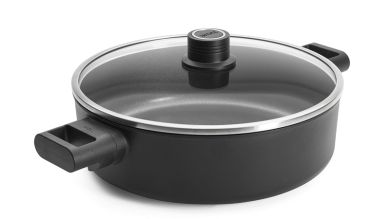 Woll Eco Logic Induktion Gusskasserolle rund inkl. Glasdeckel, 28 cm, 4,8 L 