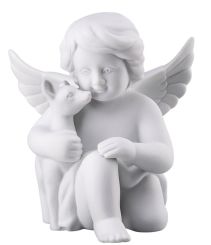 Rosenthal Selection Engel mit Bambi Mittel Weiss Matt 