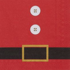 Räder Serviette 33x33cm Weihnachtsmann 