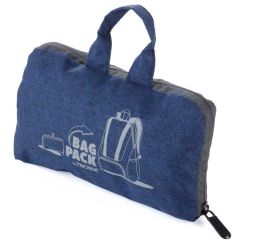 Troika Rucksack faltbar dunkelblau/grau 