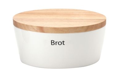 Continenta Brottopf oval mit Holzdeckel klein 26x16 cm 