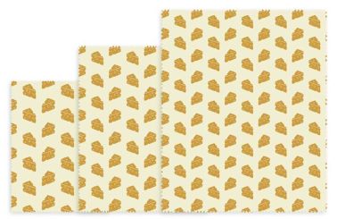Beeswax Wraps Bienenwachstuch Käse 3-tlg. 