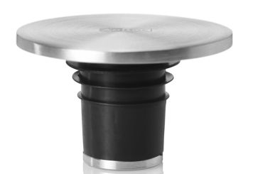 AdHoc Flaschenverschluss Champ Edelstahl/Silikon Ø 4,5 cm, H 3 cm 