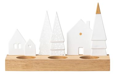 Räder Lichtobjekt Dorf 22x7x13,5cm 