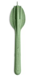 Koziol Besteck-Set 3-tlg. Klikk nature leaf green 