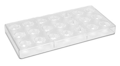 Städter Pralinenform Diamant 13,5 x 27,5 cm / H 2,5 cm Transparent 