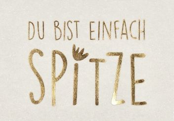 Räder Grußgarten Du bist einfach Spitze 5,6x3,4x10cm 