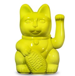 Donkey Winkekatze Lucky Cat Glossy Yellow 