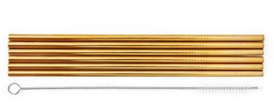 Legami 6-er Set Strohhalme Edelstahl L 