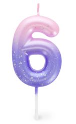 Legami Geburtstagskerze Pink - 6 