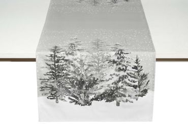 Pichler Tischläufer 50x150 cm Foret grey 100% CO 