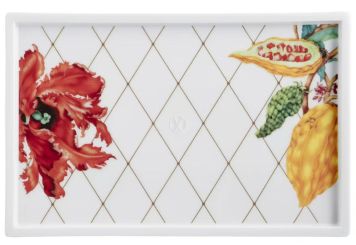 Meissen Platte Form Meissen® Cosmopolitan Sweet Exotics 28x18,5 cm 