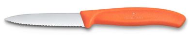 Victorinox Swiss Classic, Gemüsemesser, 8cm, Wellen, Mittelspitz, Orange 