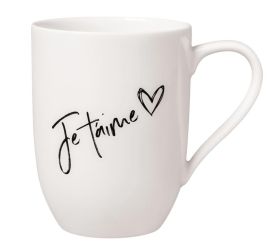 Villeroy & Boch Statement Becher mit Henkel Je T´Aime 11,5x8x10,5 cm 