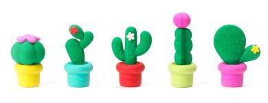 Legami 5er Set Radiergummis mit Duft Free Hugs Cactus 