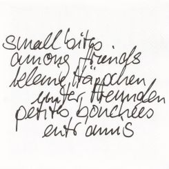 Räder Serviette 33x33cm Kleine Häppchen 3 Sprachig 