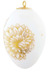 Meissen Osterei, Golden Onion Style, H 4,5 cm 