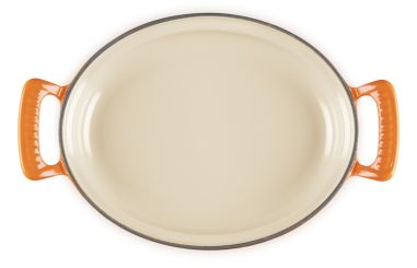 Le Creuset Ovale Pfanne Modern Heritage 28 cm Ofenrot 