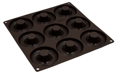 Lurch Flexiform Donuts 26x26 cm 9fach braun 