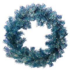 Gift Company Tinsel Kranz D60cm blau 