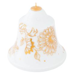 Meissen Baumschmuck, Glocke, Golden Onion Style , H 8 Cm 