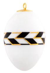 Meissen Osterei, Royal Meander, H 4,5 cm 