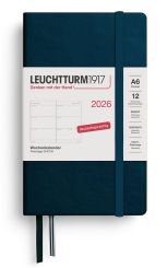Leuchtturm1917 Wochenkalender Pocket (A6) 2026, Deep Sea, Deutsch 