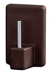 Hansi Klebehaken Vitrage / Gardine braun 8 Stk. 28x19 mm 