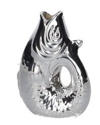 Gift Company Monsieur Carafon Fisch Vase S silber 1,2 Liter 