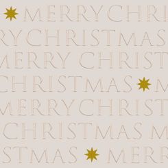 Paperproducts Design Servietten 33x33 cm Christmas Letters taupe relief 