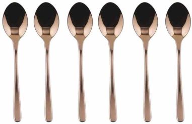 Sambonet Taste Mokkalöffel 6er Set Edelstahl/Pvd Kupfer 