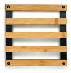 Kela Untersetzer Kiril Bambus schwarz 20x20x3 cm 