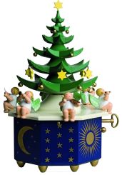 Wendt & Kühn Spieldose Tannenbaum Stille Nacht mit 36-stimmigem Werk 