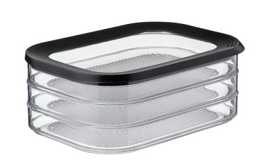 Mepal Kühlschrankdose Modula Aufschnitt 550/3 Schwarz 