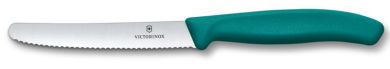 Victorinox Swiss Classic, Tomaten & Tafelmesser, 11cm, Wellen, Grün 