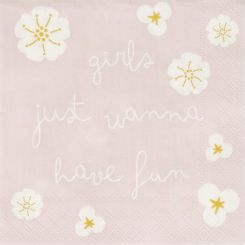 Räder Cocktailserviette 25x25cm Girls just wanna have fun 