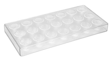 Städter Pralinenform Kuppel 13,5 x 27,5 cm / H 2,5 cm Transparent 
