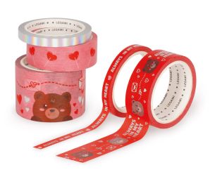 Legami Papier Klebeband Tape By Tape 5-er Set Teddy Bear 