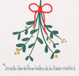 Räder Servietten 33x33cm Mistelzweig Anleitung (20 St.) 