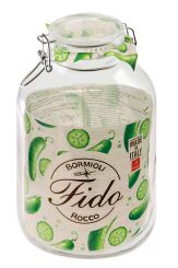 Einkochwelt Drahtbügelglas Fido rund 4880 ml 