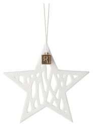 Räder Stern Hänger Geflecht 8x8cm 