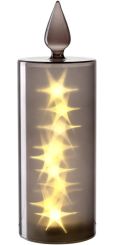 Leonardo LED Kerze 27 grau SILENZIO 