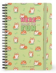 Legami Heft mit Spiralbindung Large liniert Corgi 